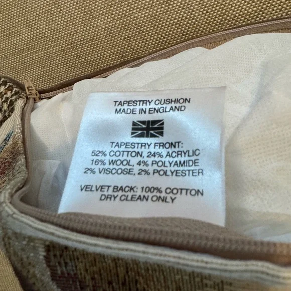 1 Equestrian Horse Throw Pillow - Brown & Cream - Picture 5 of 6